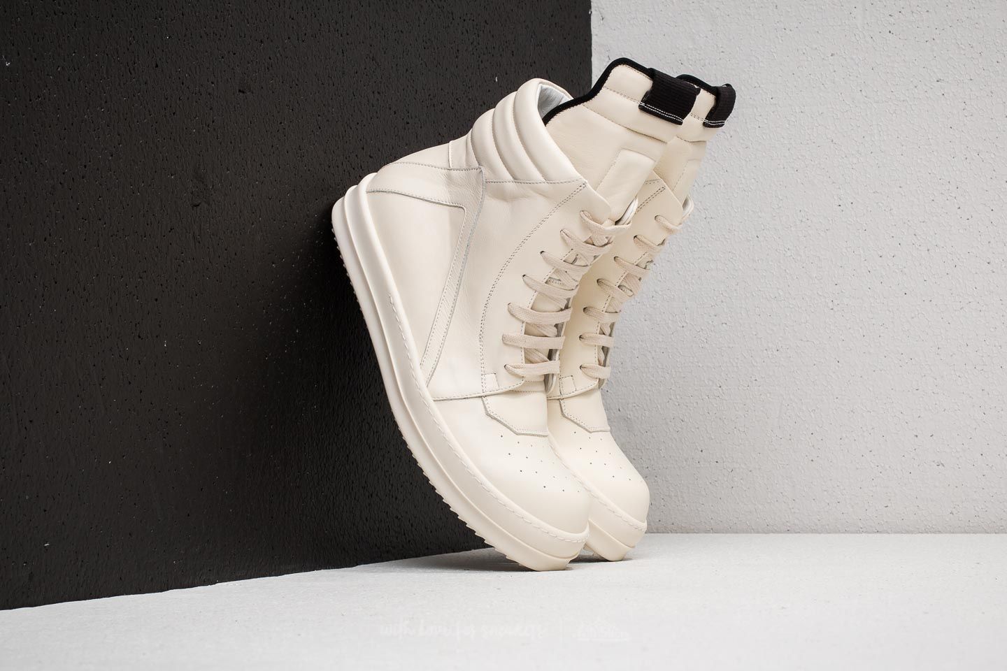 Men's shoes Rick Owens Geobasket Milk/ Milk/ Milk