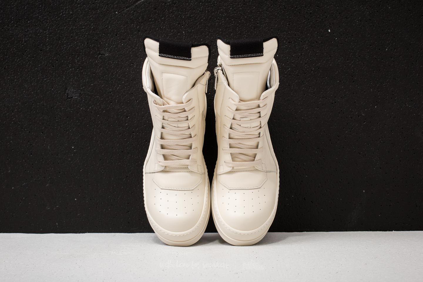 Men's shoes Rick Owens Geobasket Milk/ Milk/ Milk
