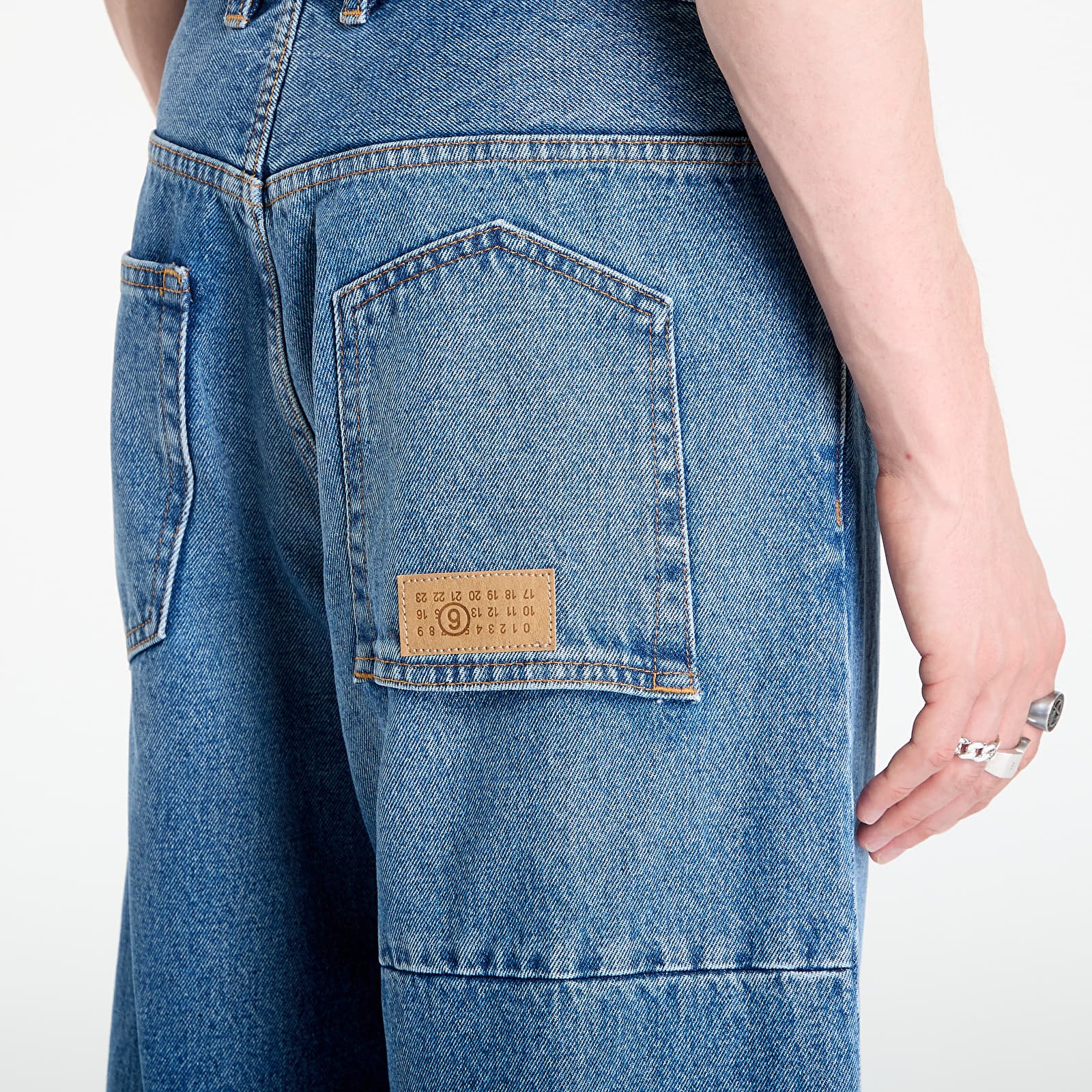 Jeans MM6 Wide-Leg Jeans Medium Blue