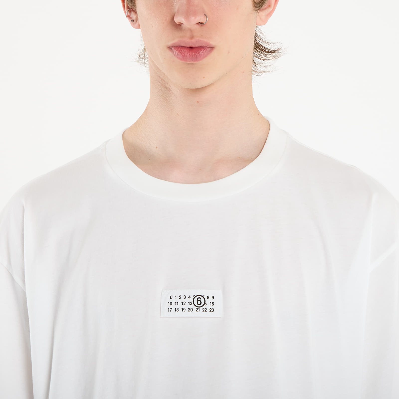 Pólók MM6 Cotton T-Shirt Off White