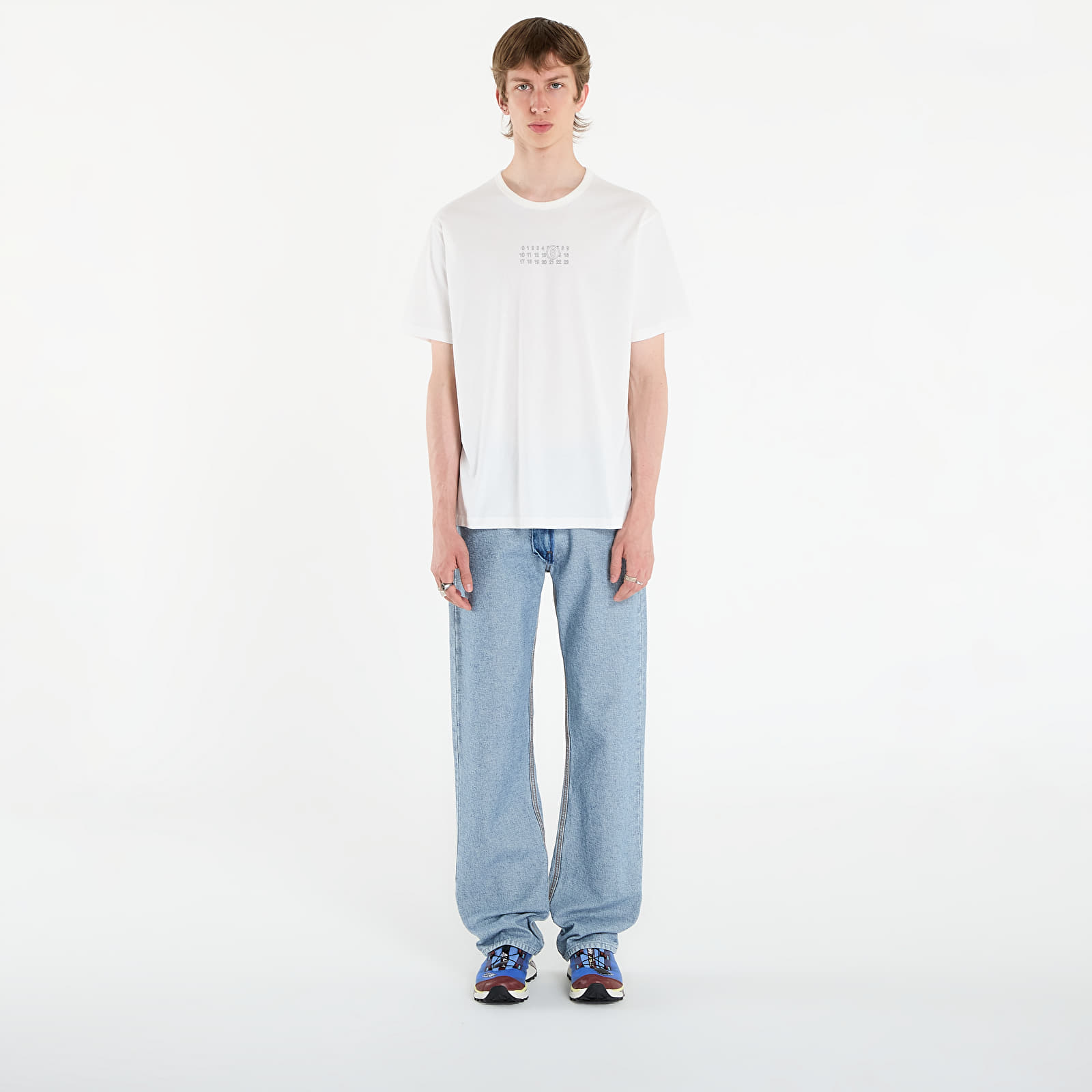 Тениски MM6 Broken Plate Print T-Shirt Off White
