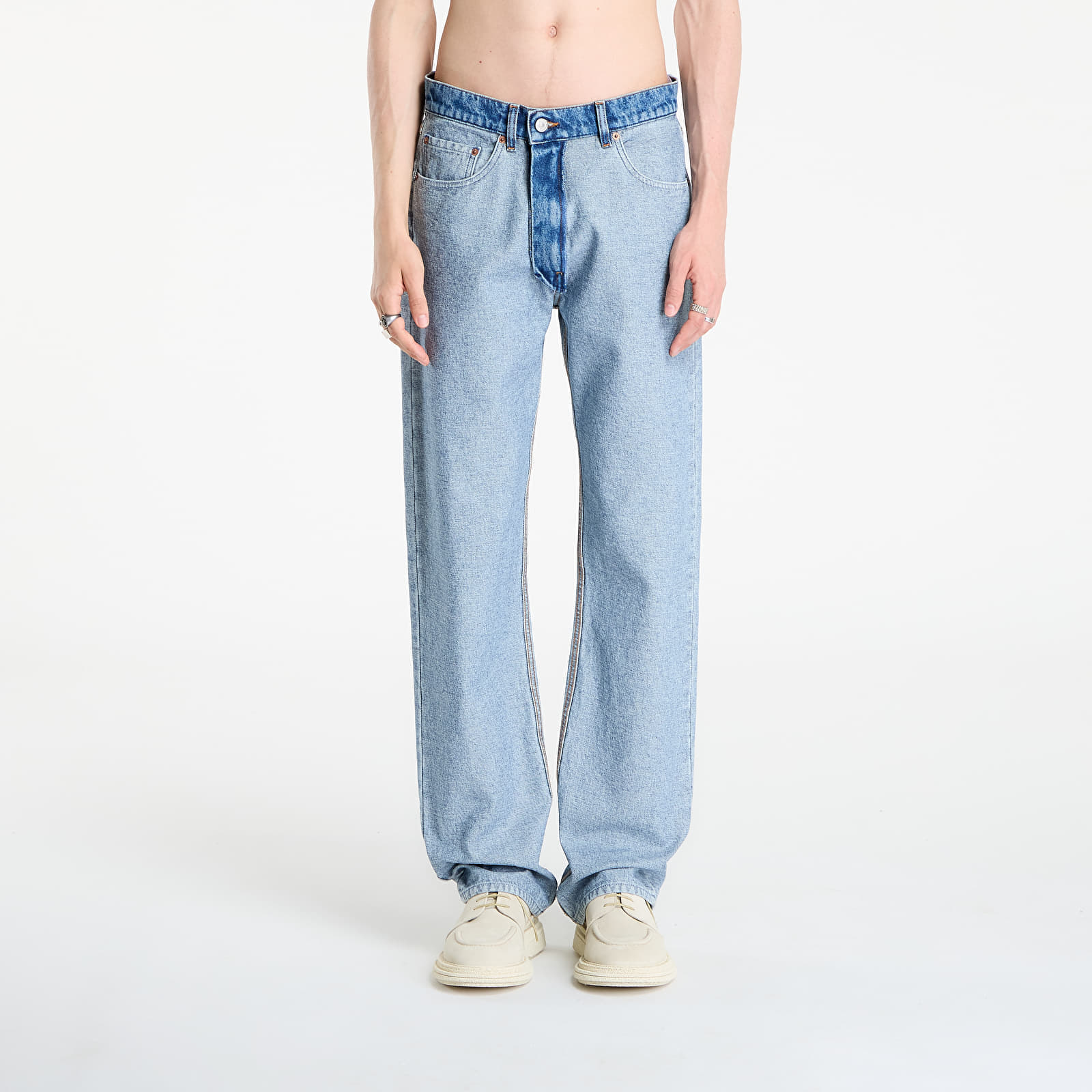 Blugi MM6 Mens Rtw Avp Pants 5 Pockets Medium Blue 33