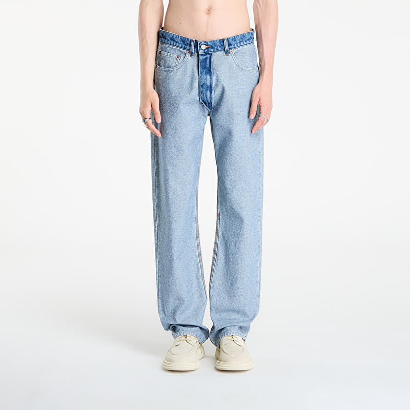 MM6 Men's Rtw Avp Pants 5 Pockets Medium Blue