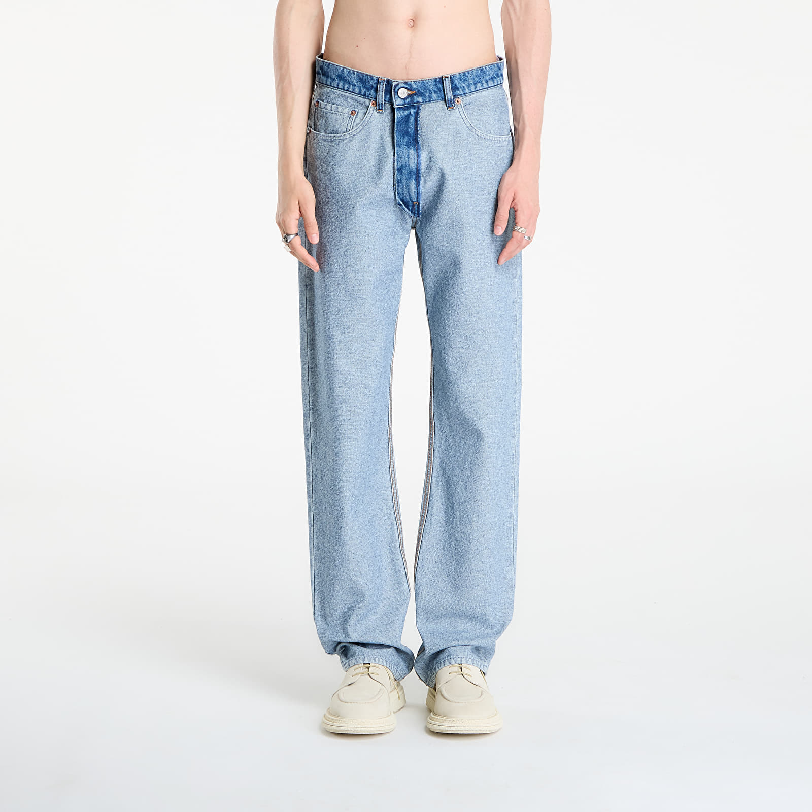 Дънки MM6 Men's Rtw Avp Pants 5 Pockets Medium Blue