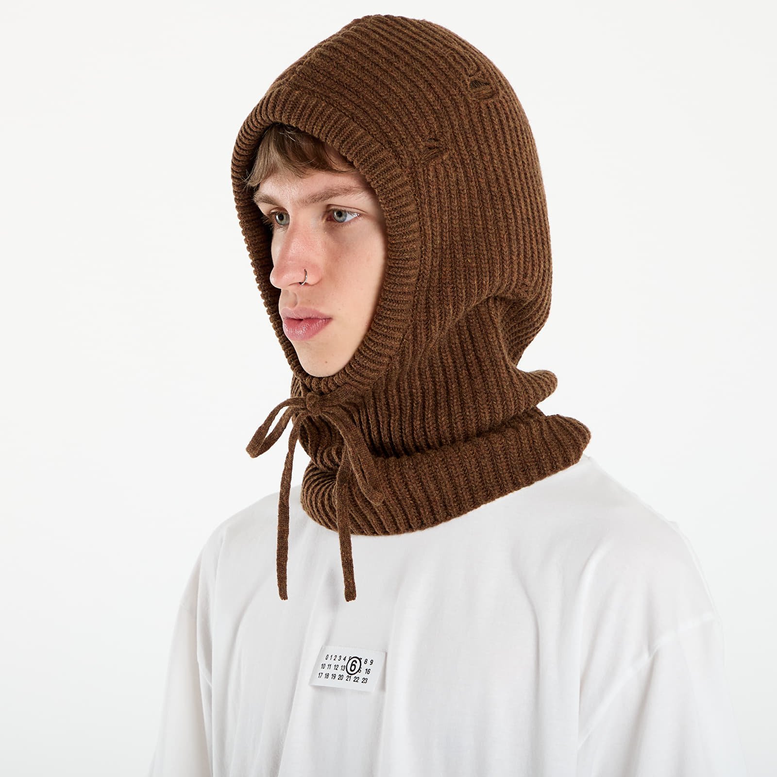 Men's hats MM6 Rtw Avp Beanie Brown Melange