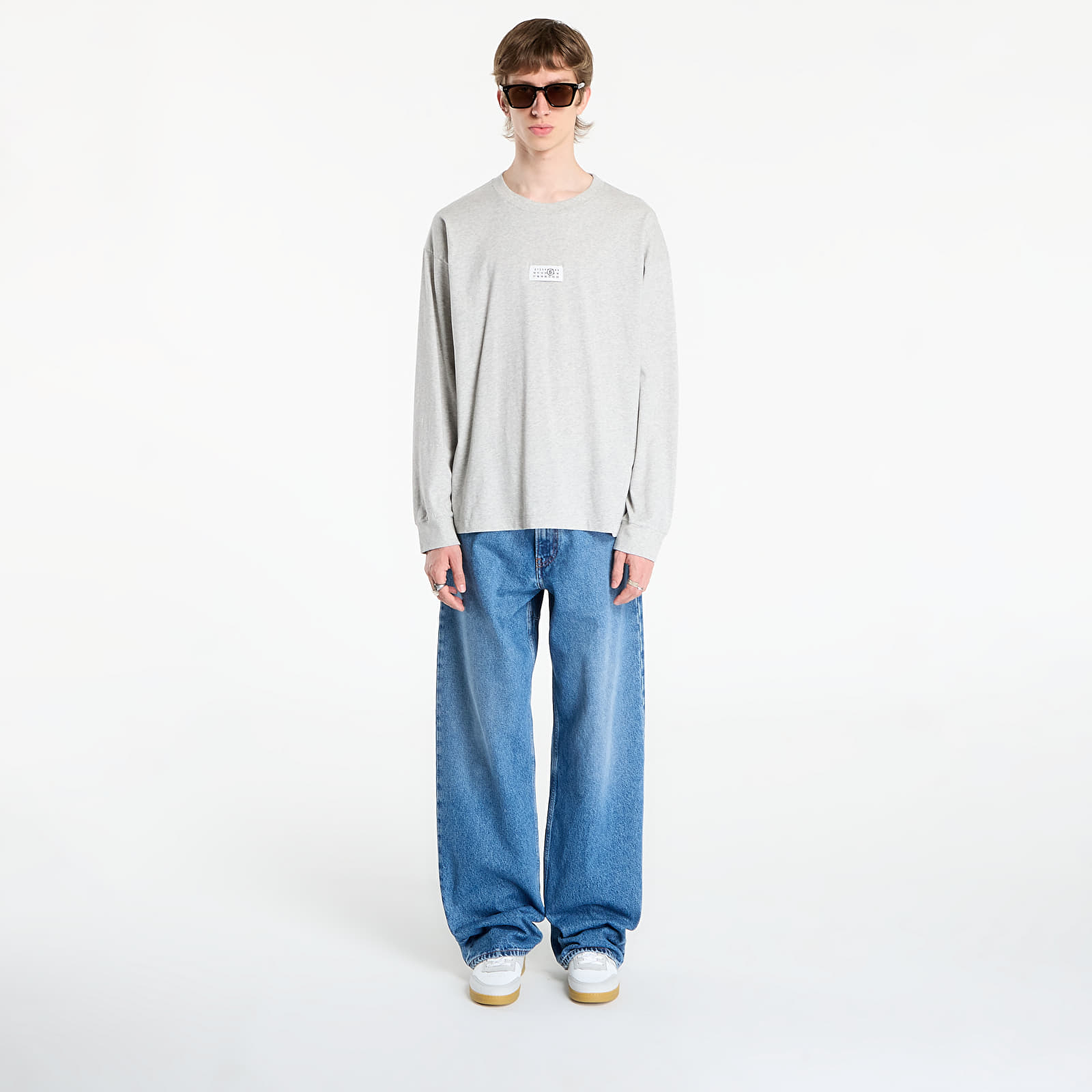 Pólók MM6 T-Shirt Grey Melange