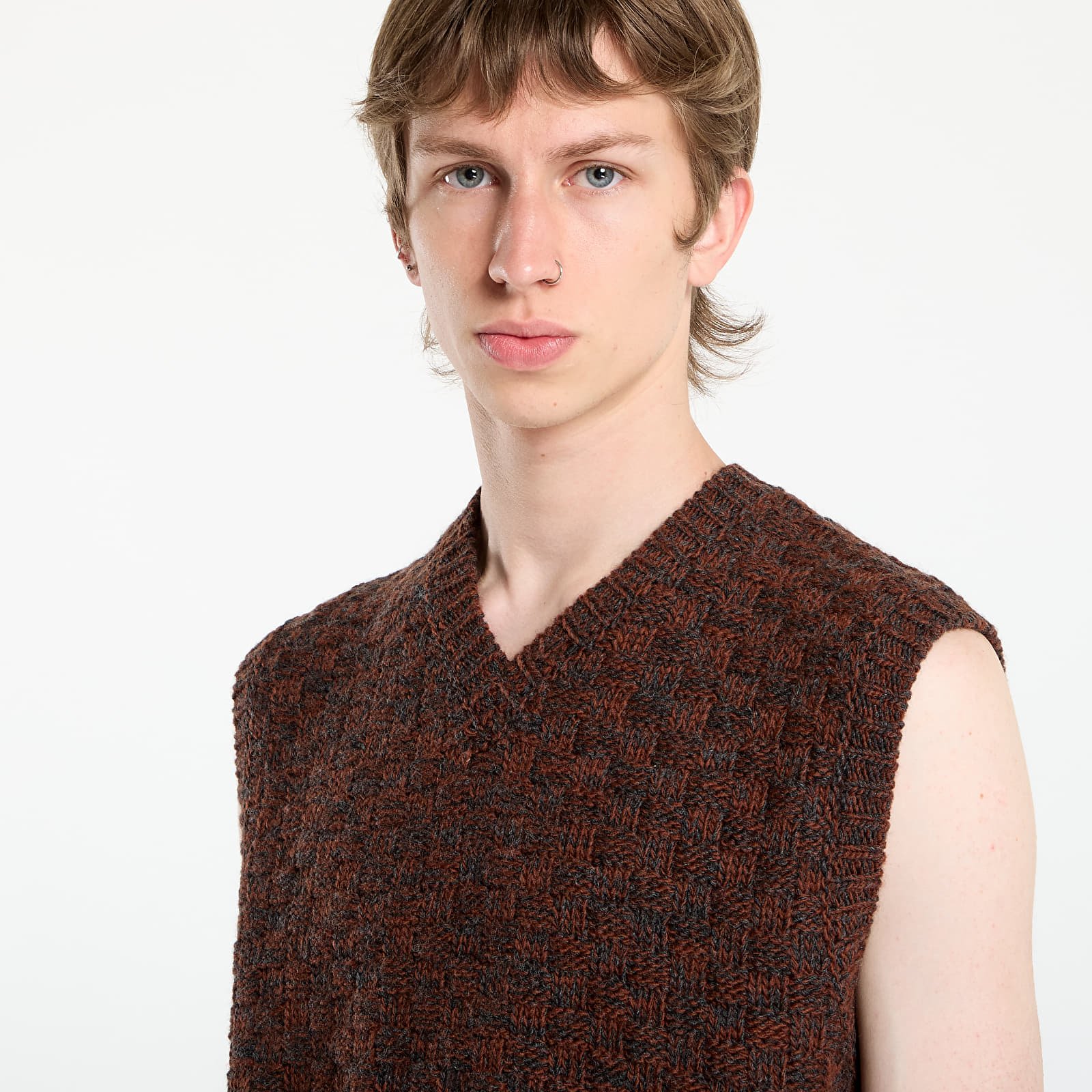 Елеци MM6 Maison Margiela Gilet Dark Grey Melange/ Brown
