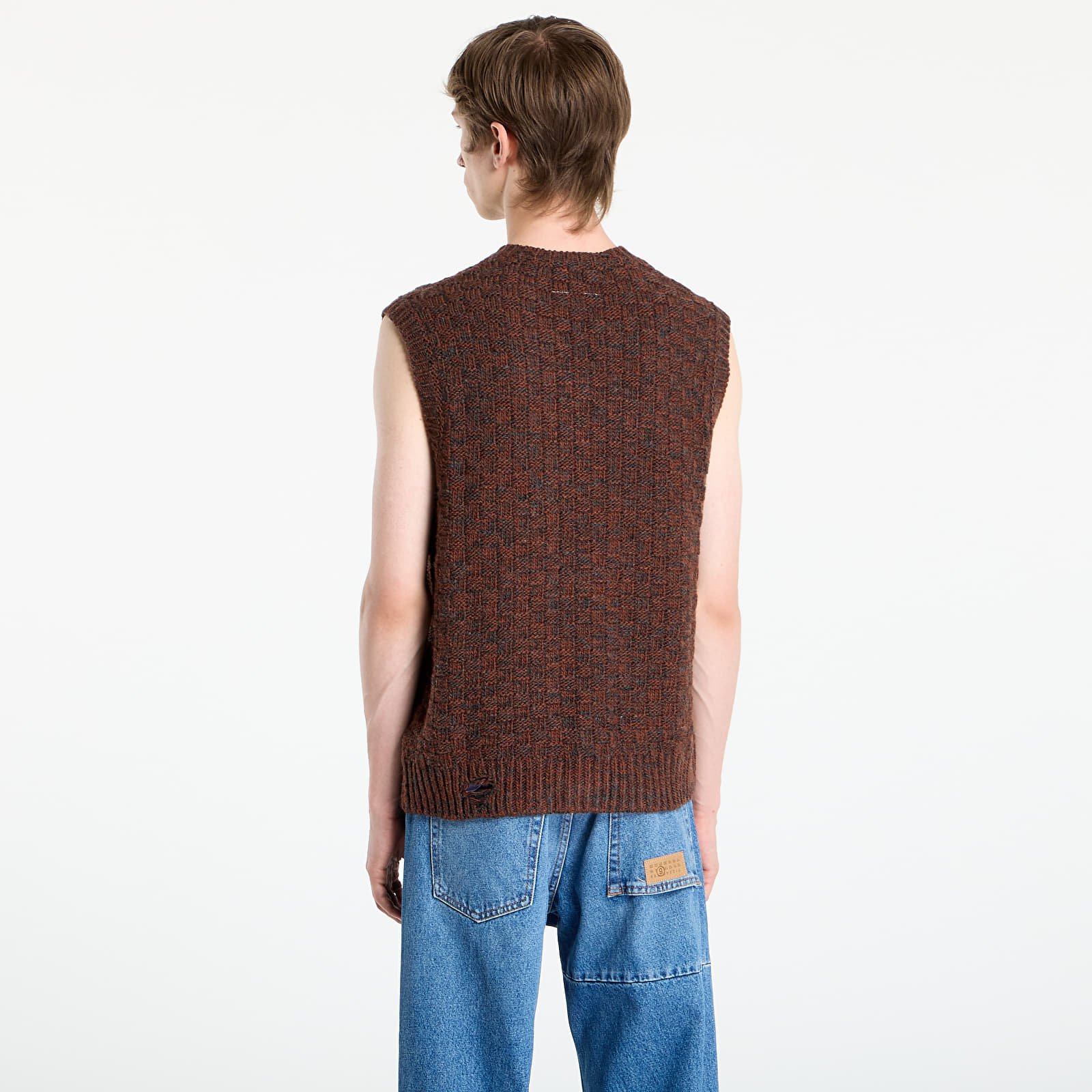 Елеци MM6 Maison Margiela Gilet Dark Grey Melange/ Brown