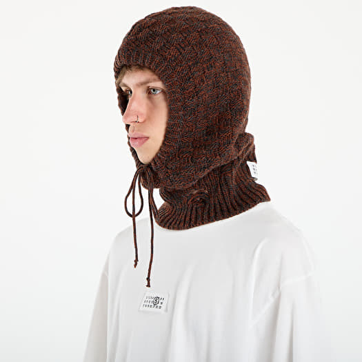 MM6 Maison Margiela Beanie Dark Grey Melange/ Brown | Footshop