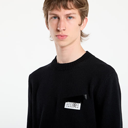 MM6 Maison Margiela Numeric Logo Crewneck Black | Footshop