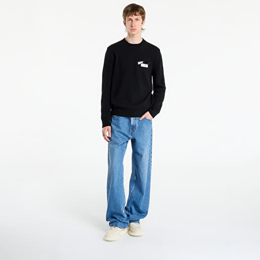 MM6 Maison Margiela Numeric Logo Crewneck Black | Footshop