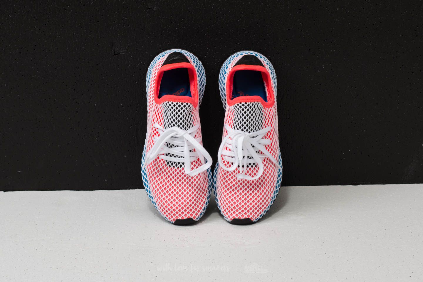 Scarpe uomo adidas Deerupt Runner Solid Red Solid Red Bluebird Footshop