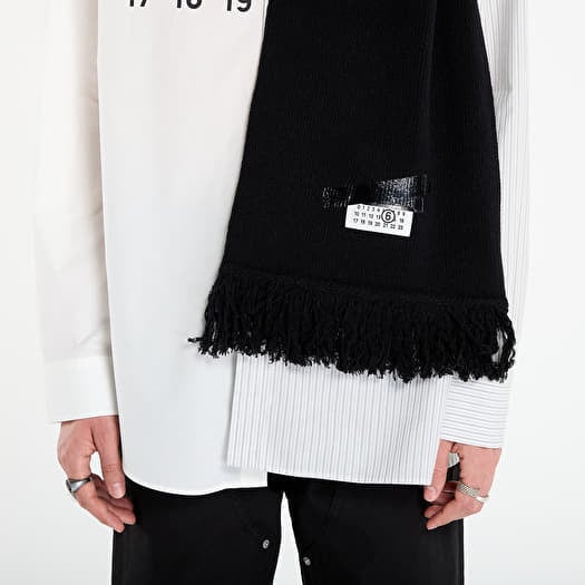 国内発送☆Maison Margiela☆SCARF/BLACK Scarves MM6 Maison Margiela Scarf Black | Footshop
