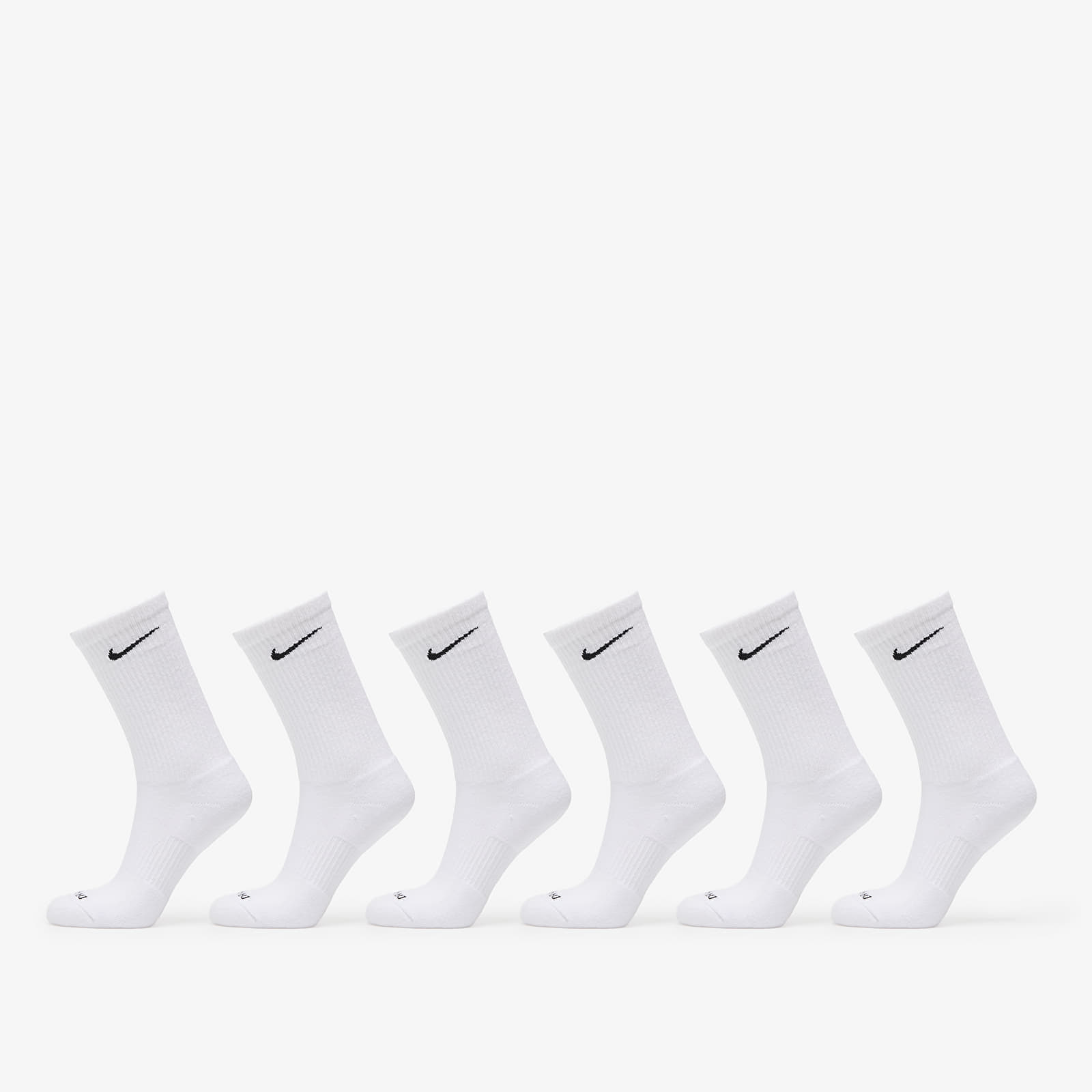 Șosete Nike Everyday Plus Cushioned Training Crew Socks 6-Pack White/ Black S