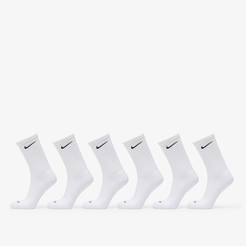 Κάλτσες Nike Everyday Plus Cushioned Training Crew Socks 6-Pack White/ Black