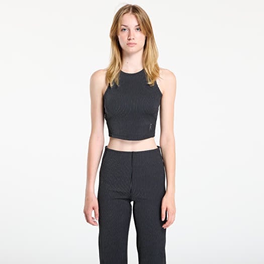 T-shirt On All Day Ribbed Crop Tee Black/ Rock