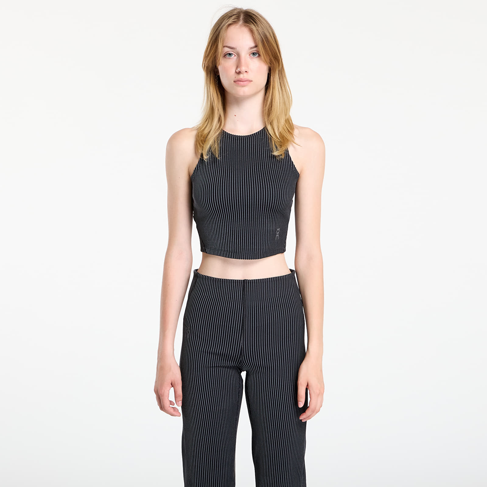 T-shirts On All Day Ribbed Crop Tee Black/ Rock