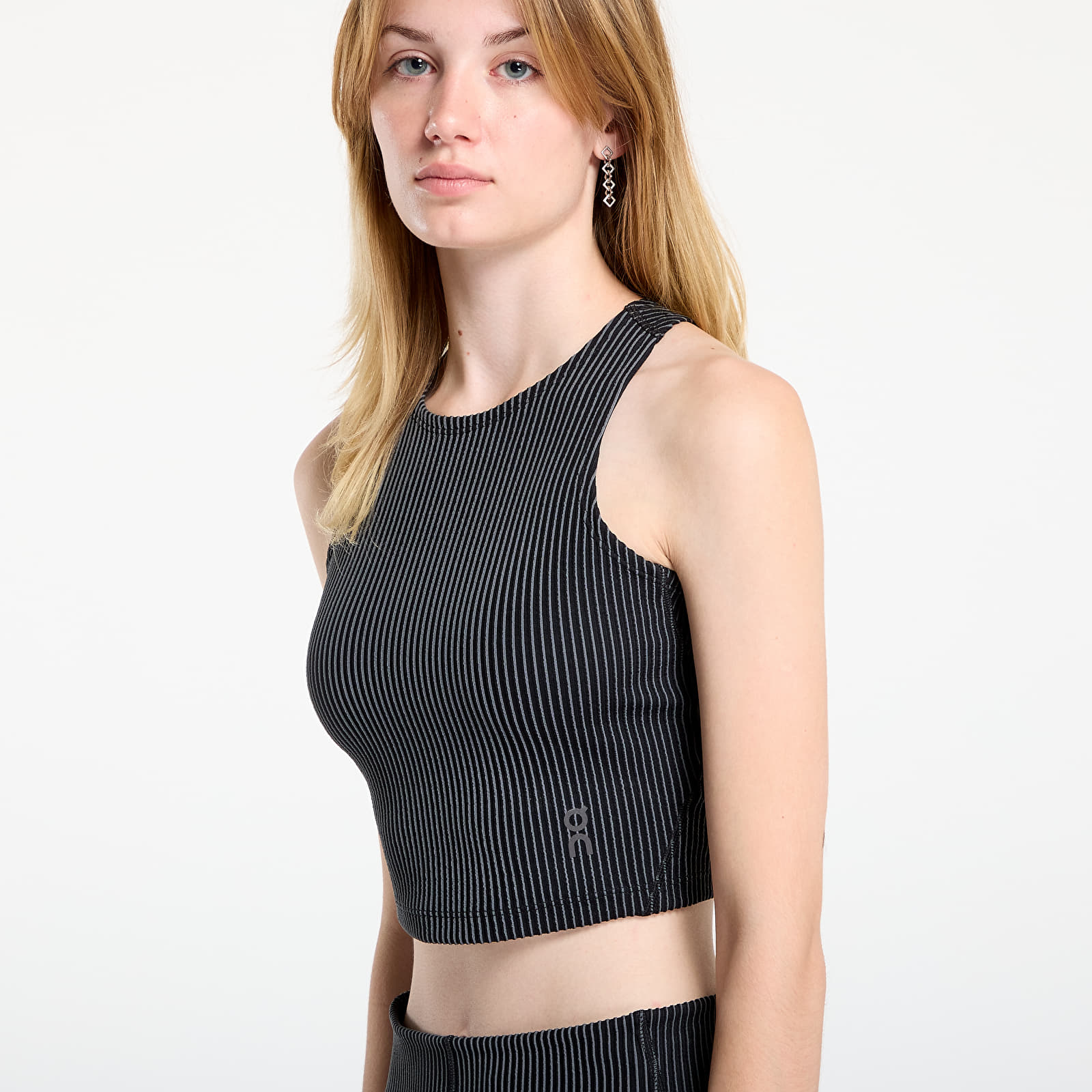 T-shirts On All Day Ribbed Crop Tee Black/ Rock