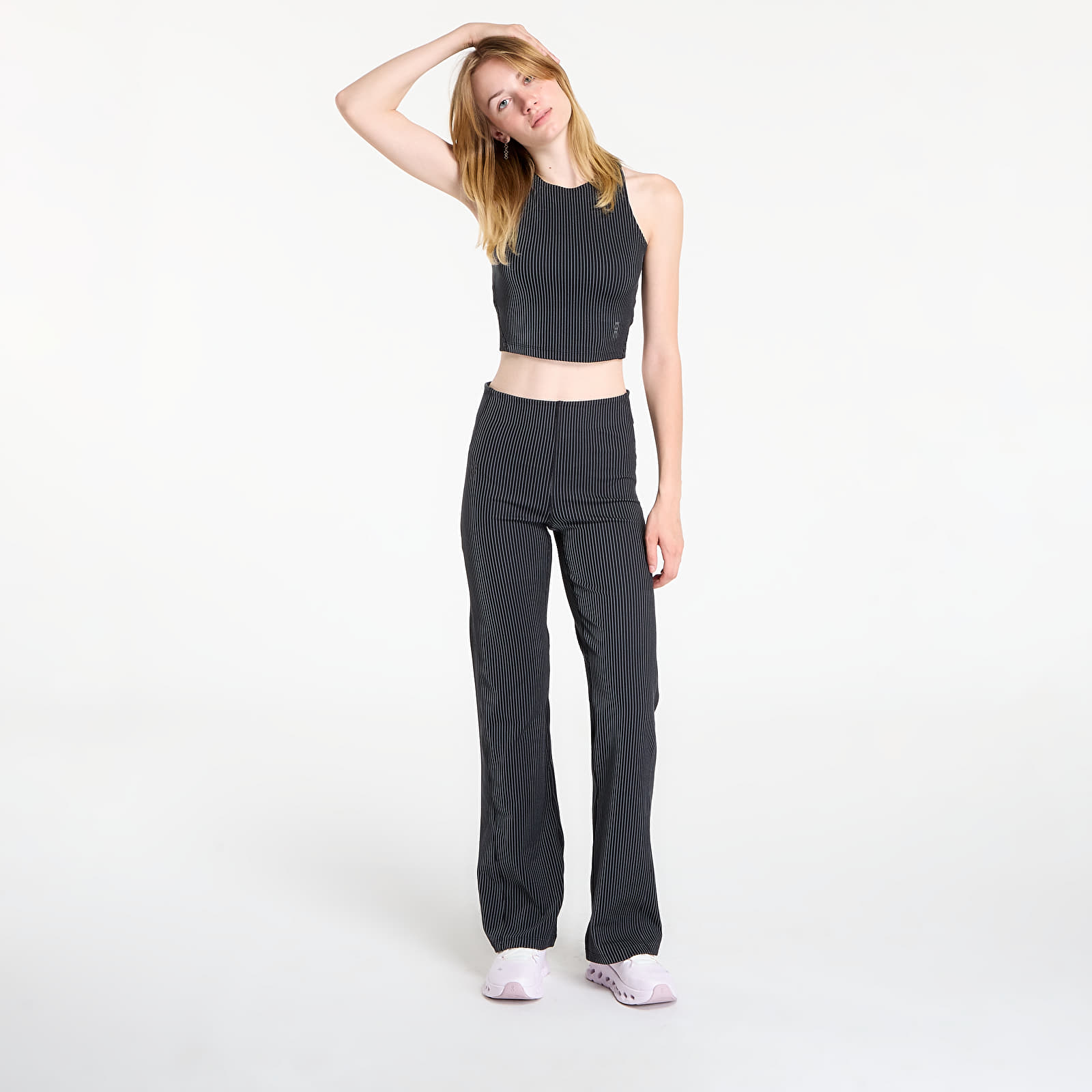 T-shirts On All Day Ribbed Crop Tee Black/ Rock