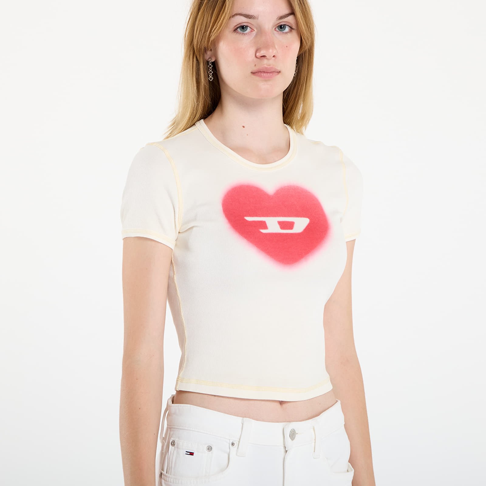T-shirts til kvinder Diesel T-Ele T-Shirt Vanilla Ice