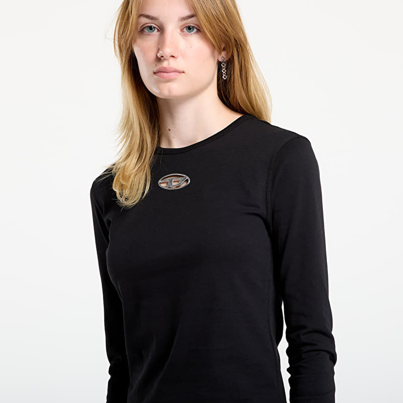 Diesel T-Uncutie-Long-Ls-Od T-Shirt Black | Footshop