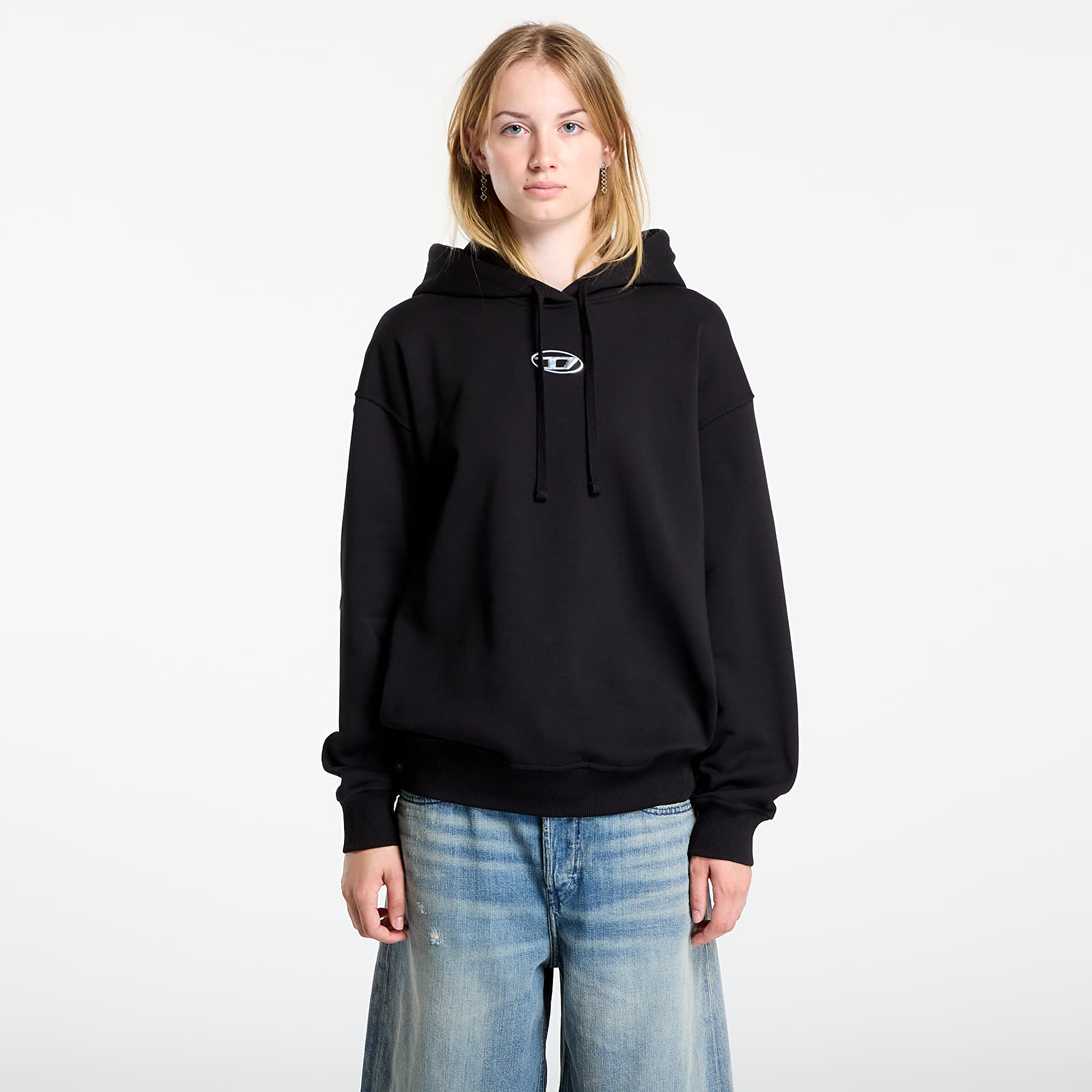 Hættetrøjer til kvinder Diesel F-Buxt-Hood-Od Sweat-Shirt Black