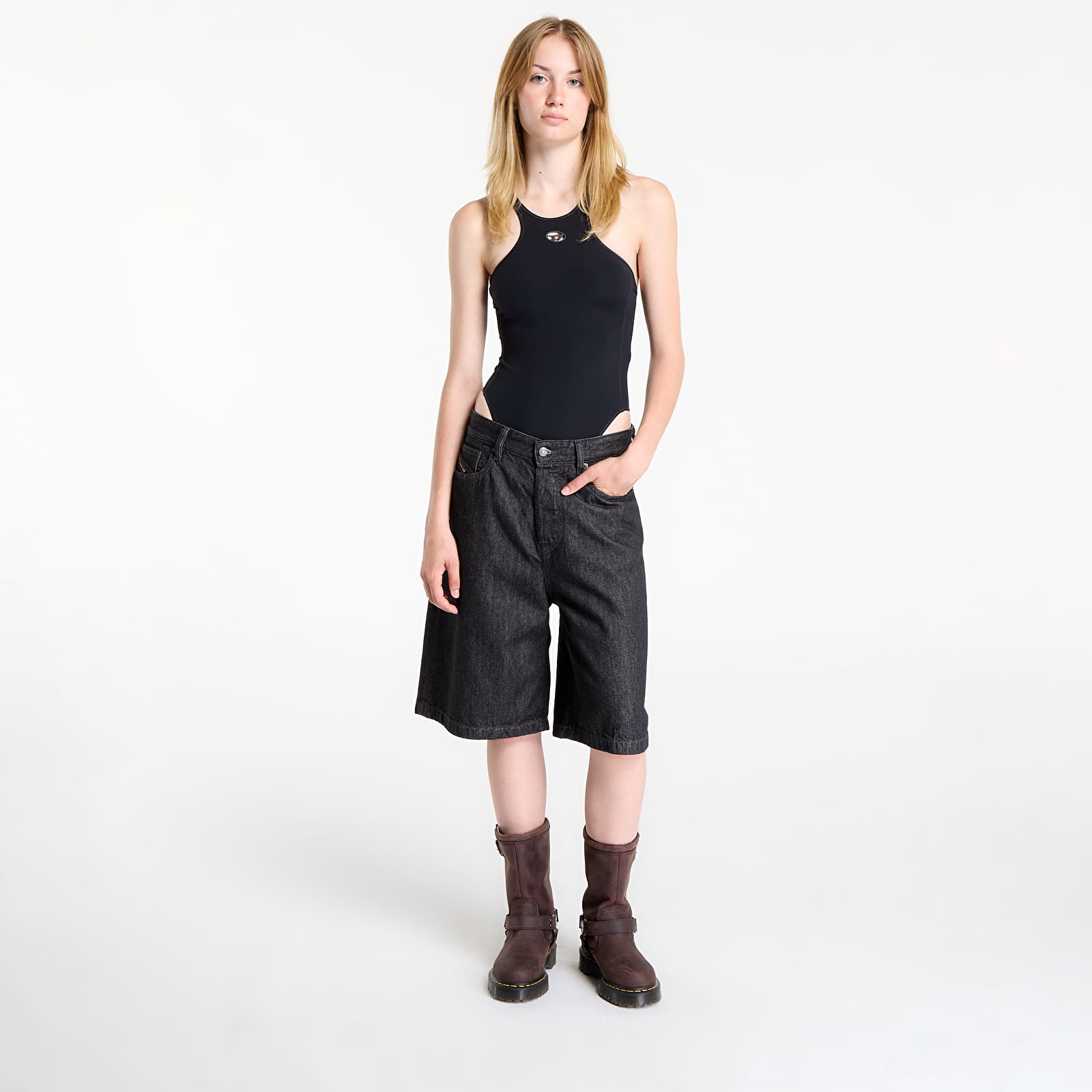 Shorts til kvinder Diesel De-Sire-Short Shorts Black/ Blue