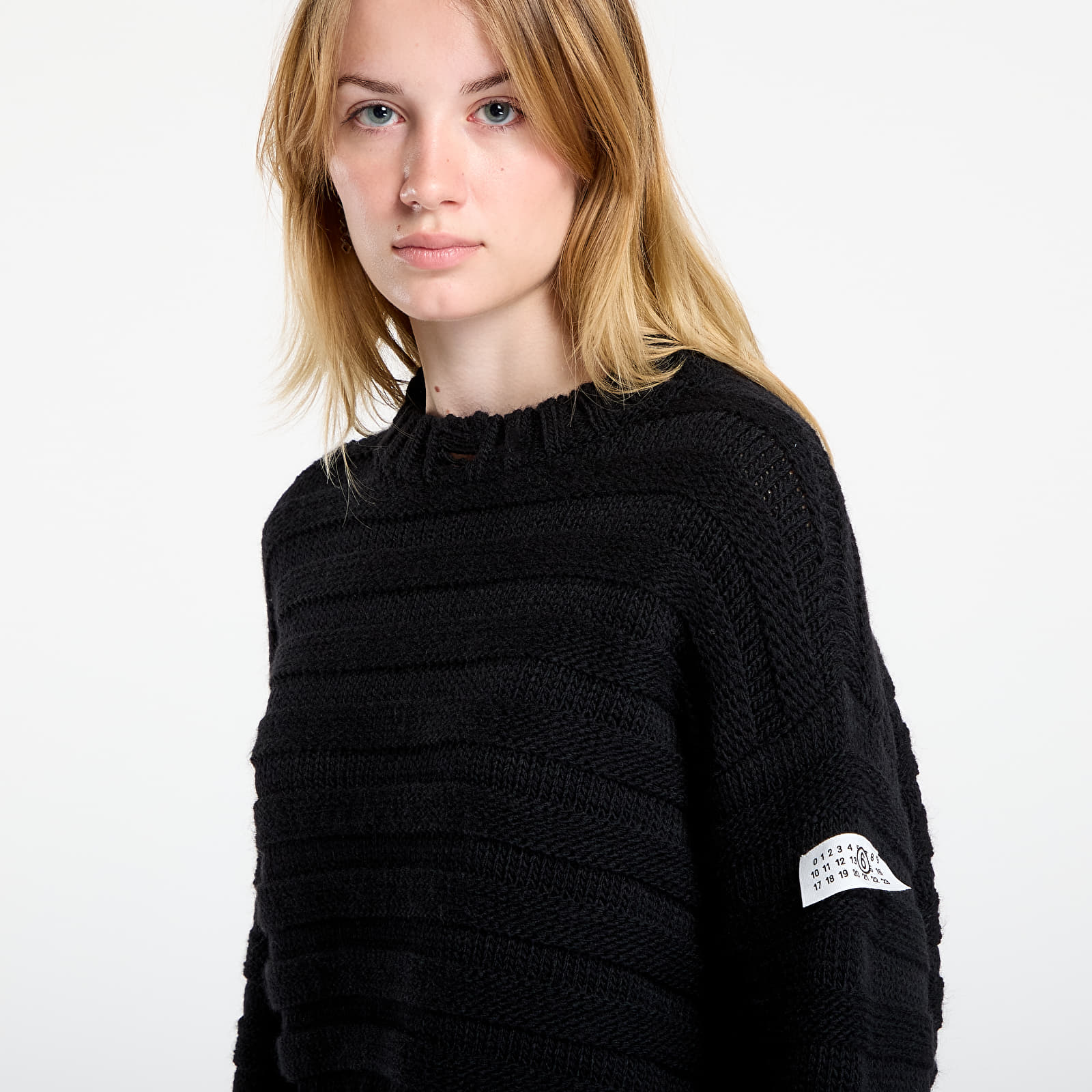 Дамски суичъри MM6 Rtw Avp Crewneck Black