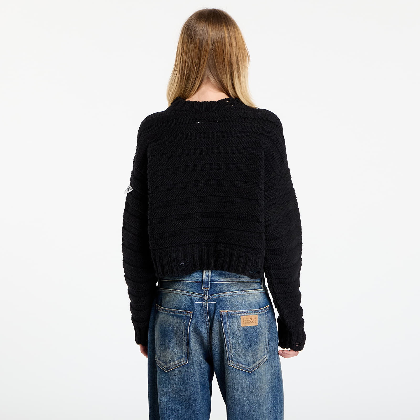 Дамски суичъри MM6 Rtw Avp Crewneck Black