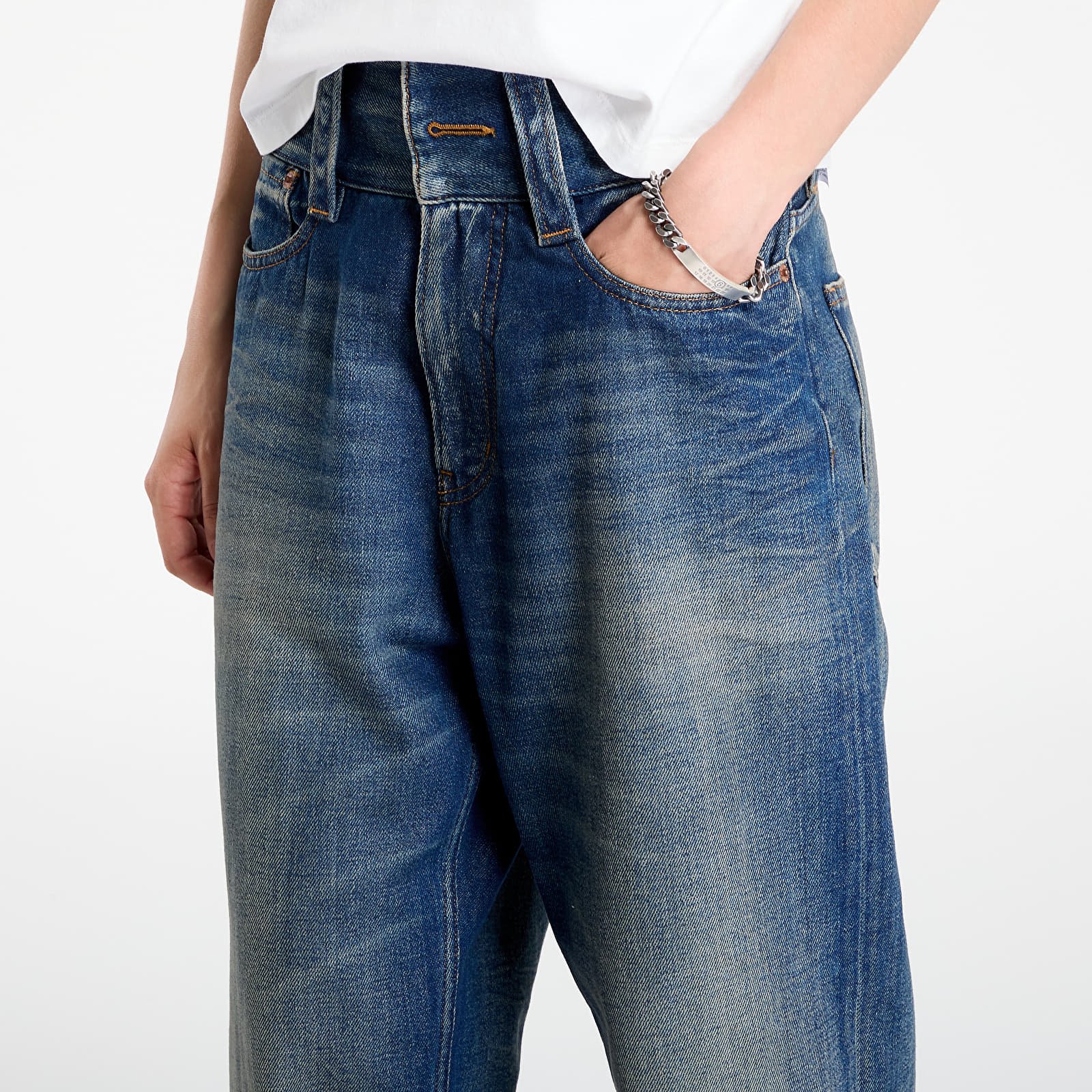 Jeans MM6 Rtw Avp Pants 5 Pockets Medium Blue