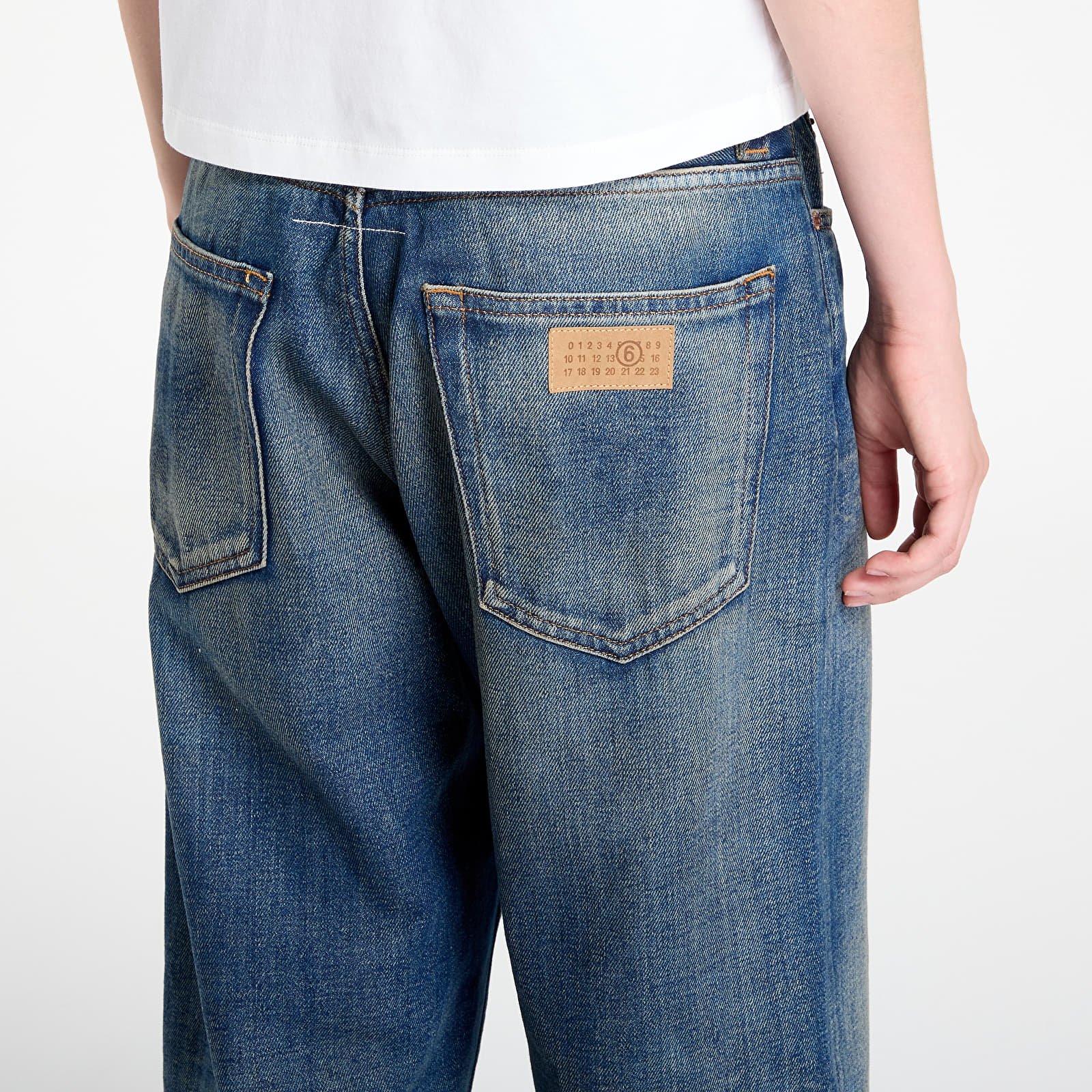 Jeans MM6 Rtw Avp Pants 5 Pockets Medium Blue