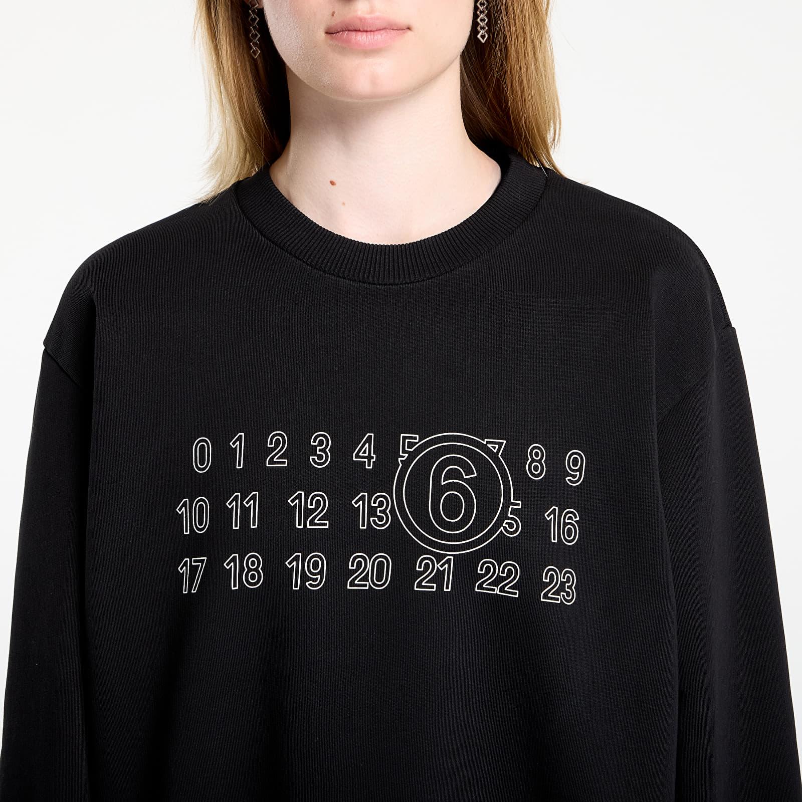 Kapucnis pulóverek és pulcsik MM6 Rtw Avp Sweatshirt Black