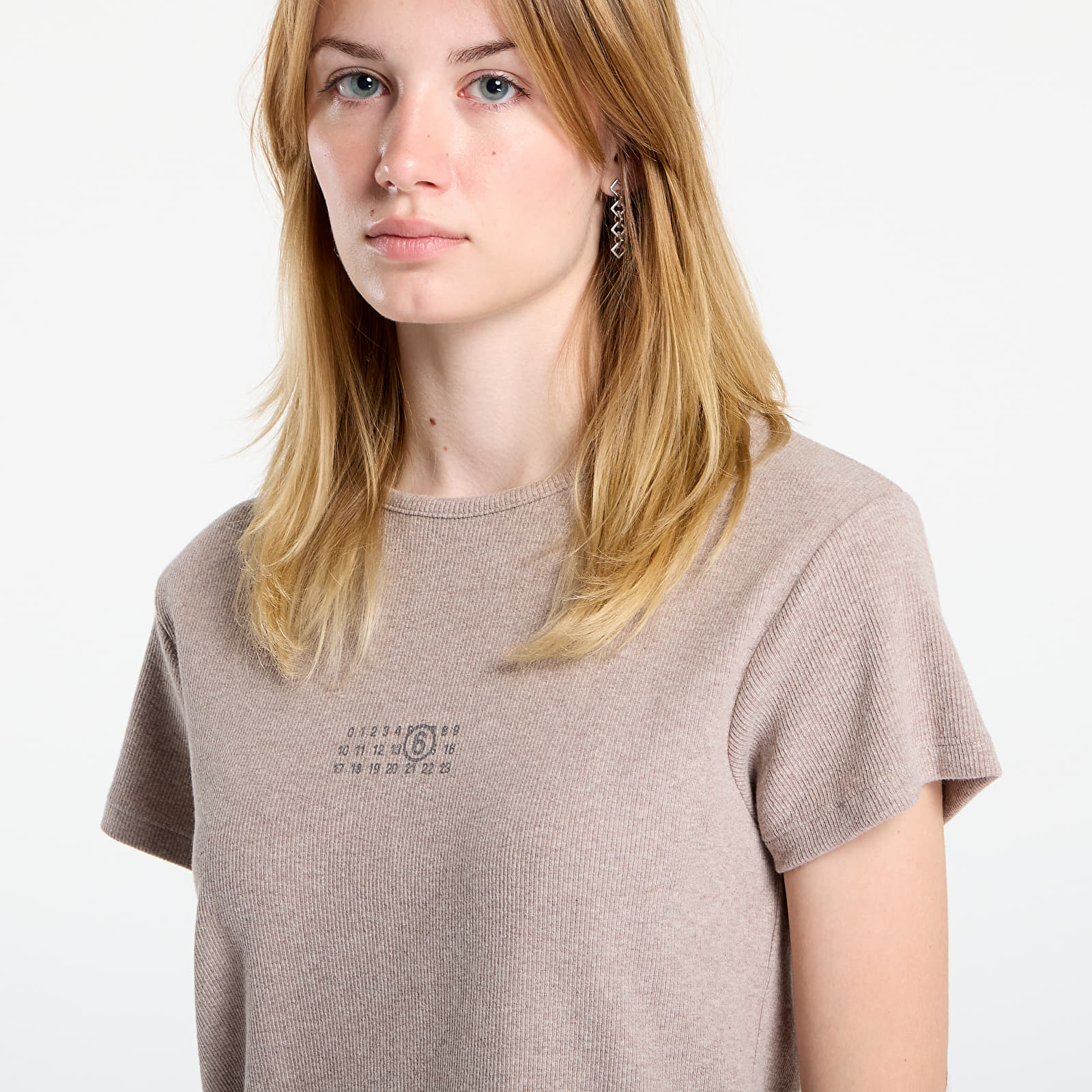 Тениски MM6 Rtw Avp T-Shirt Taupe