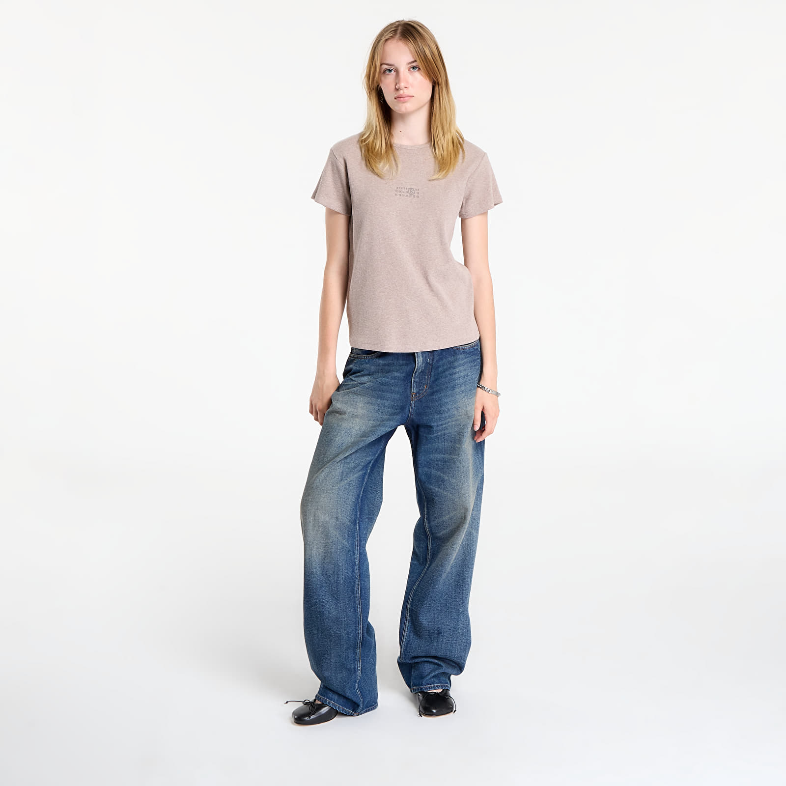 Тениски MM6 Rtw Avp T-Shirt Taupe