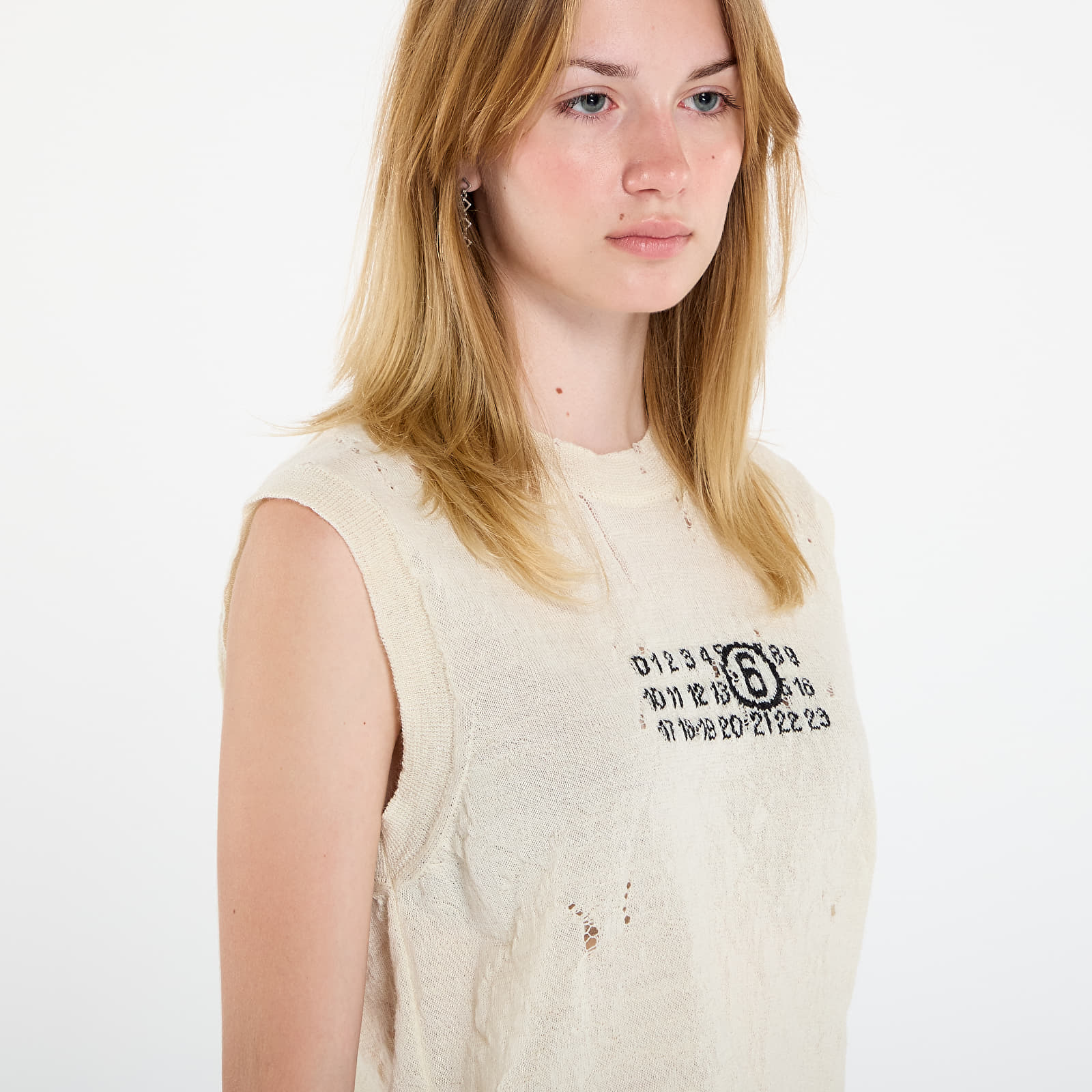 Елеци MM6 Gilet Off White