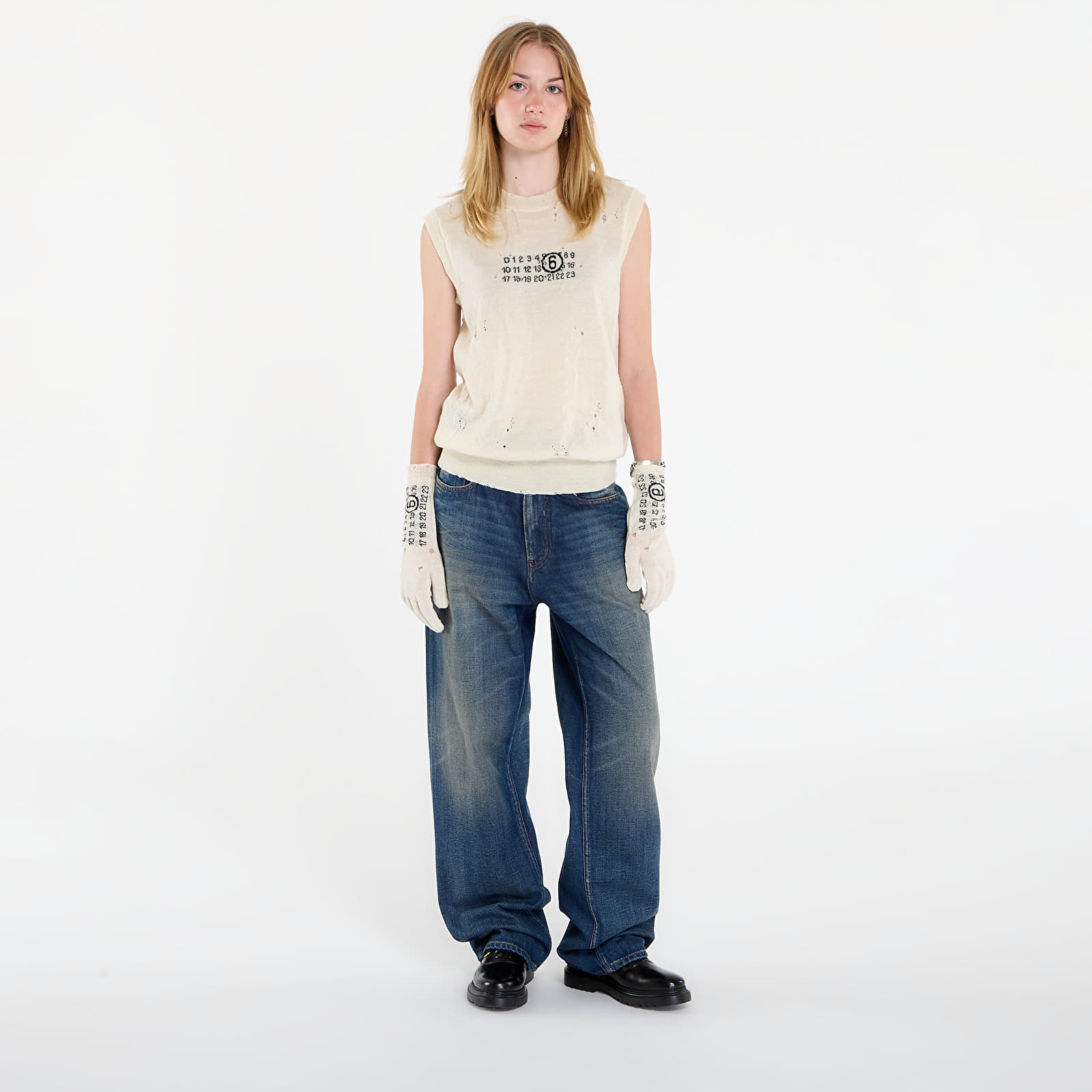 Елеци MM6 Gilet Off White