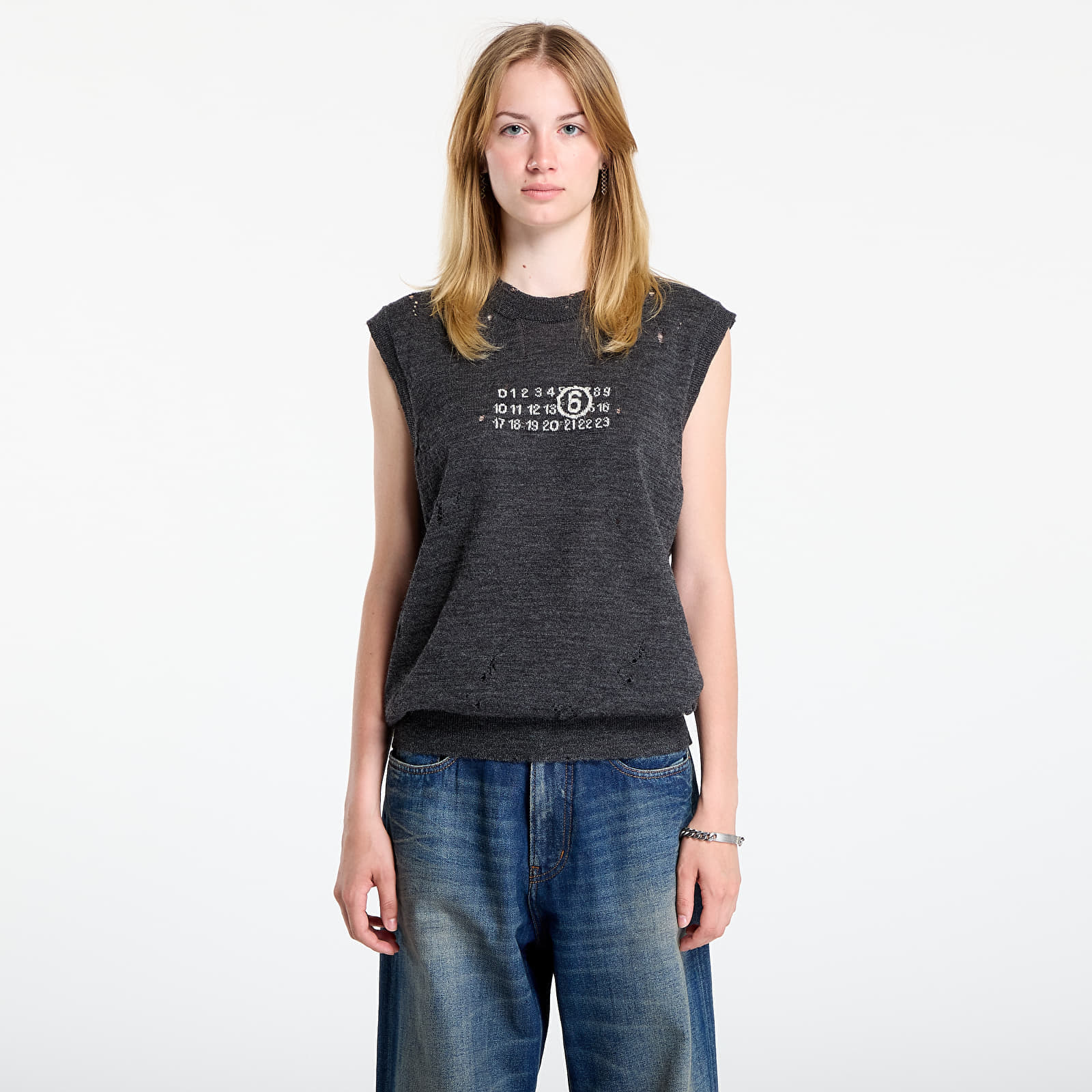 Vestă MM6 Gilet Dark Grey Melange XXL