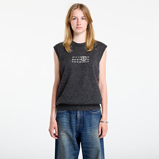 Жилетка MM6 Gilet Dark Grey Melange