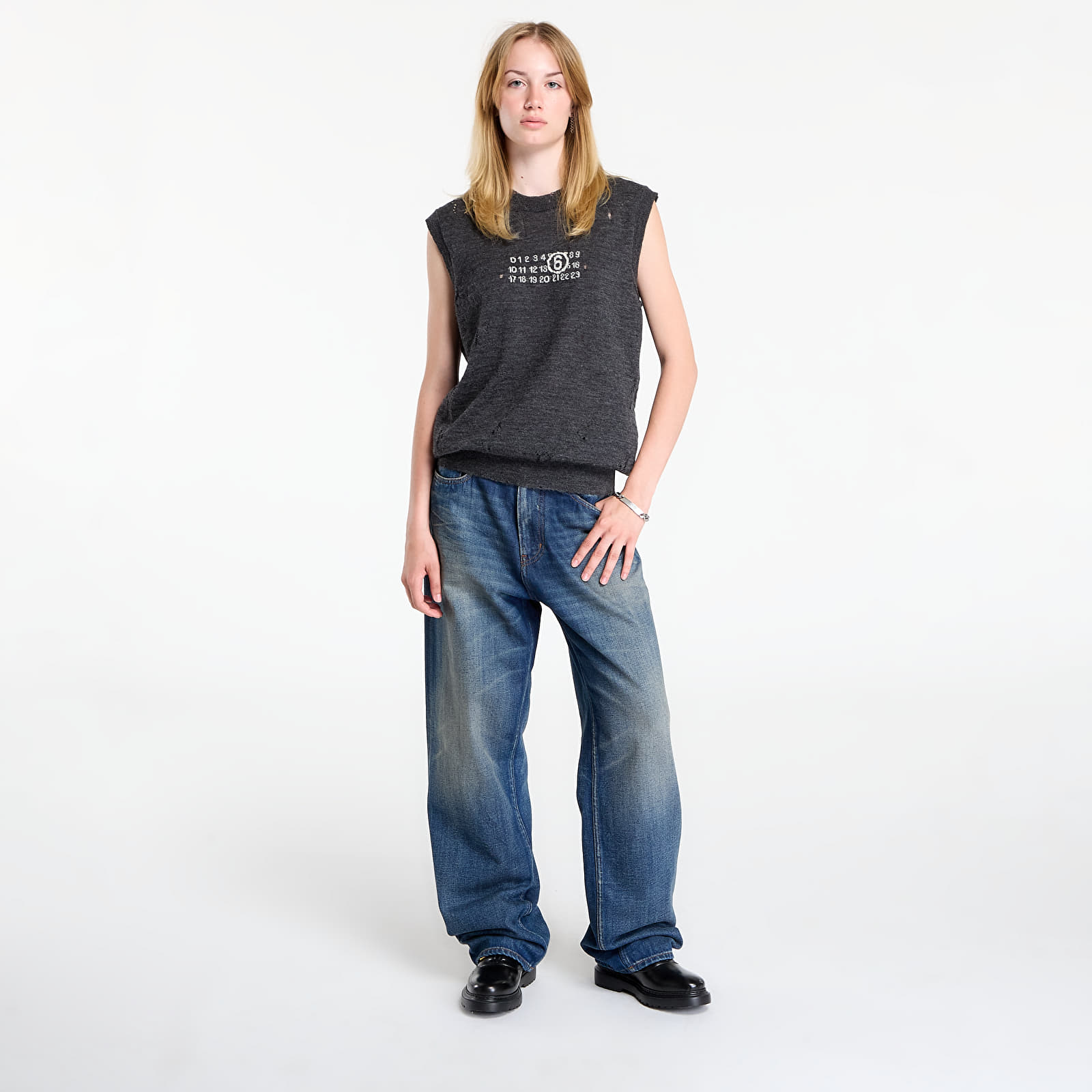 Елеци MM6 Gilet Dark Grey Melange