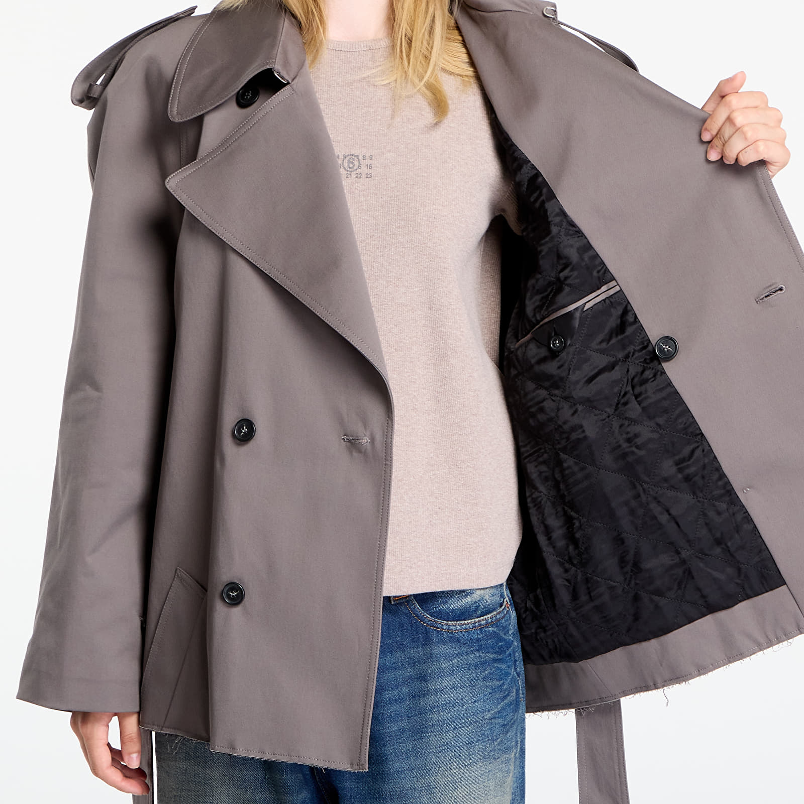 Kabátok MM6 Rtw Show Sportsjacket Grey