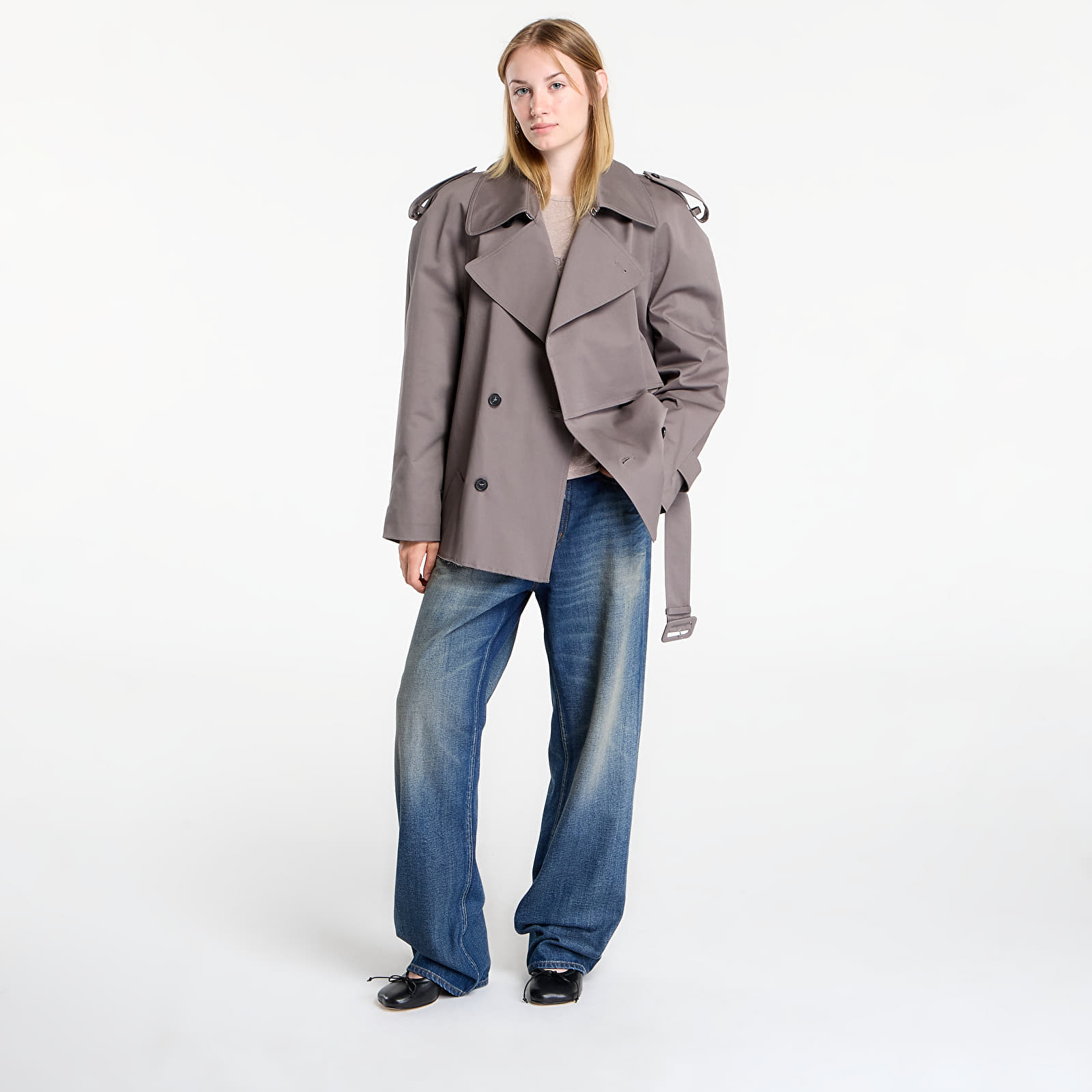 Kabátok MM6 Rtw Show Sportsjacket Grey