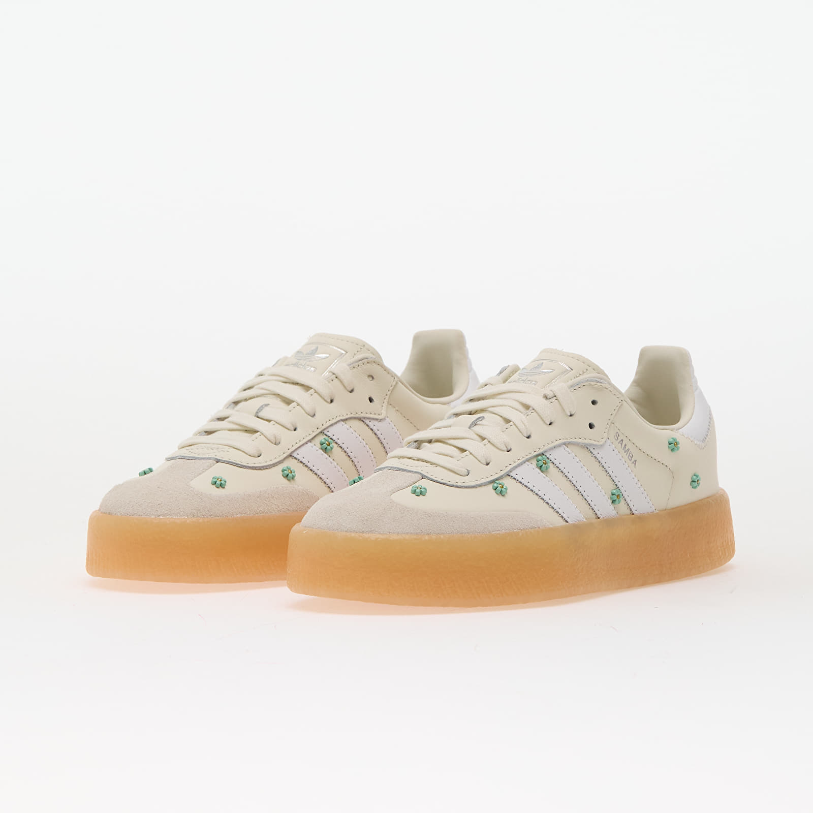 Sko til kvinder adidas Sambae Off White/ Ftwr White/ Clear Mint