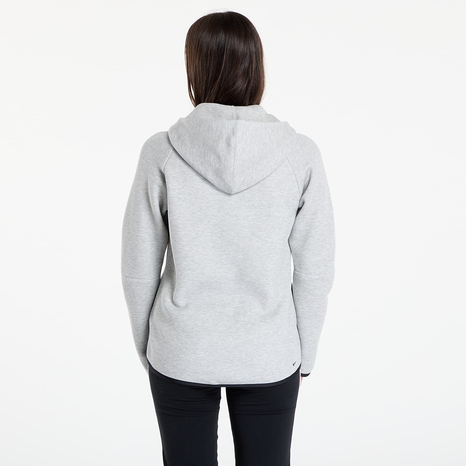 Női kapucnis pulcsik & pulóverek Nike Sportswear Tech Fleece Windrunner Women's Full-Zip Hoodie Dk Grey Heather/ Black