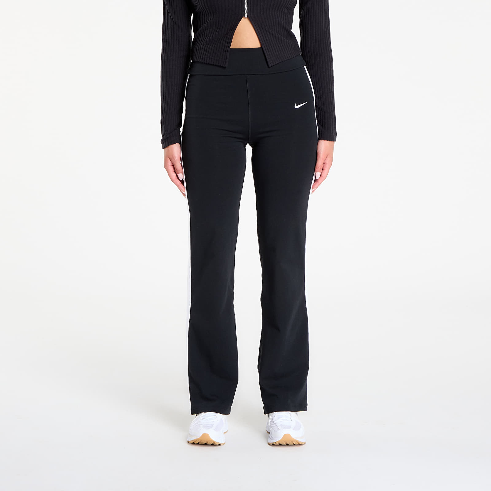 Női nadrágok Nike Sportswear Women's High-Waisted Pants Black/ White