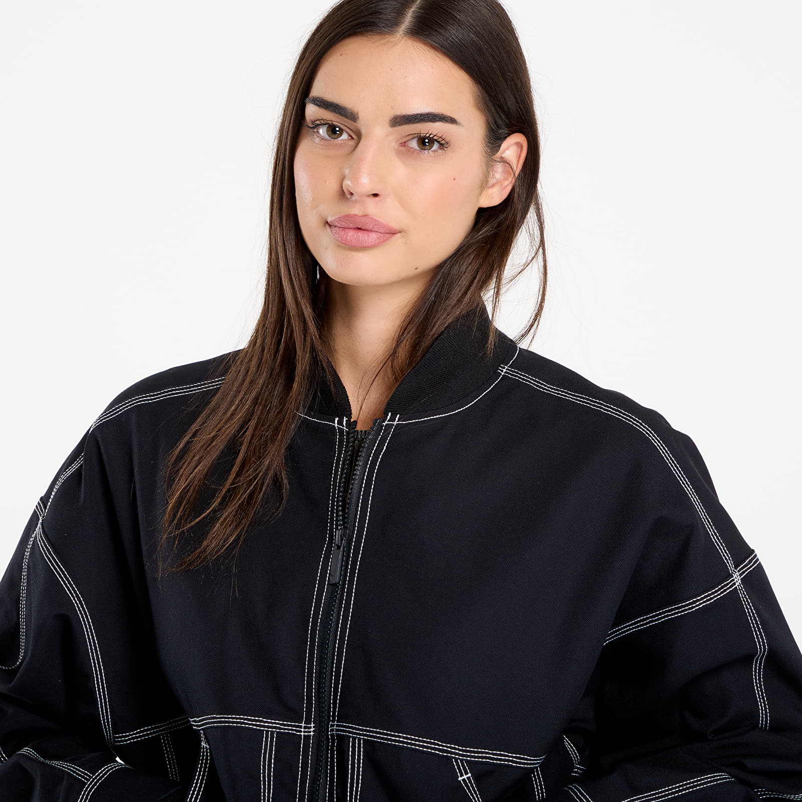 Women's jackets Nike Sportswear Women's Oversized Graphic Cargo Jacket Black/ Summit White