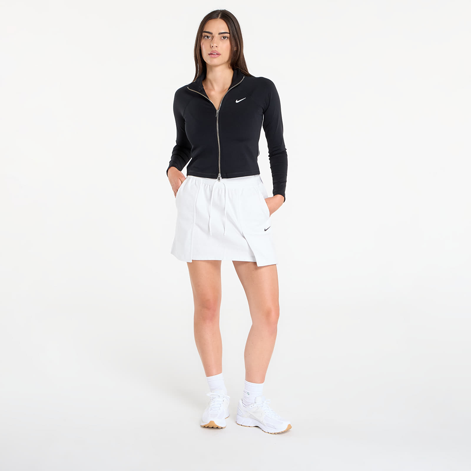 Moteriški sijonai Nike Sportswear Women's Cargo Mini Skirt Summit White/ Black