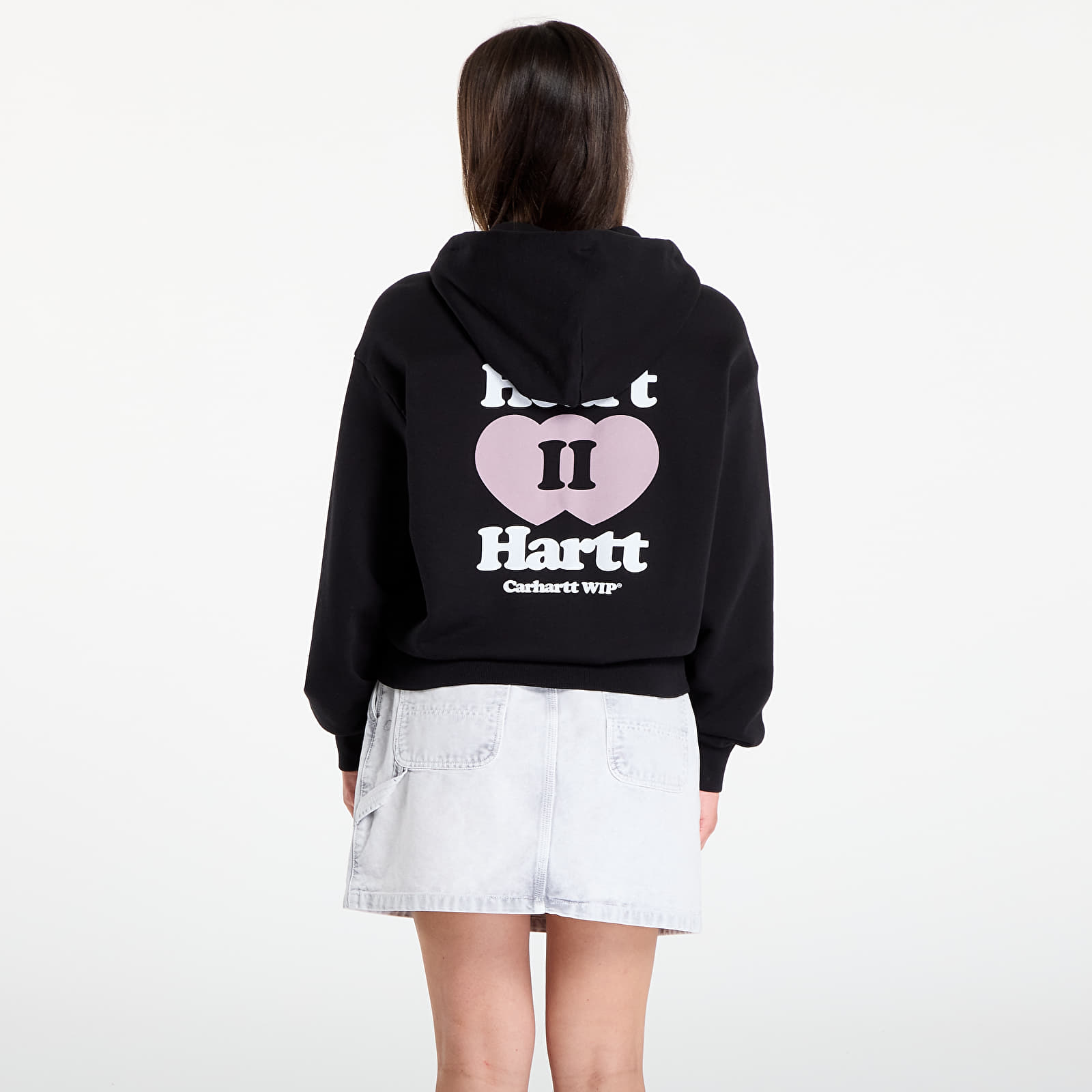 Hættetrøjer og sweatshirts Carhartt WIP W' Hooded Heart II Hartt Jacket Black