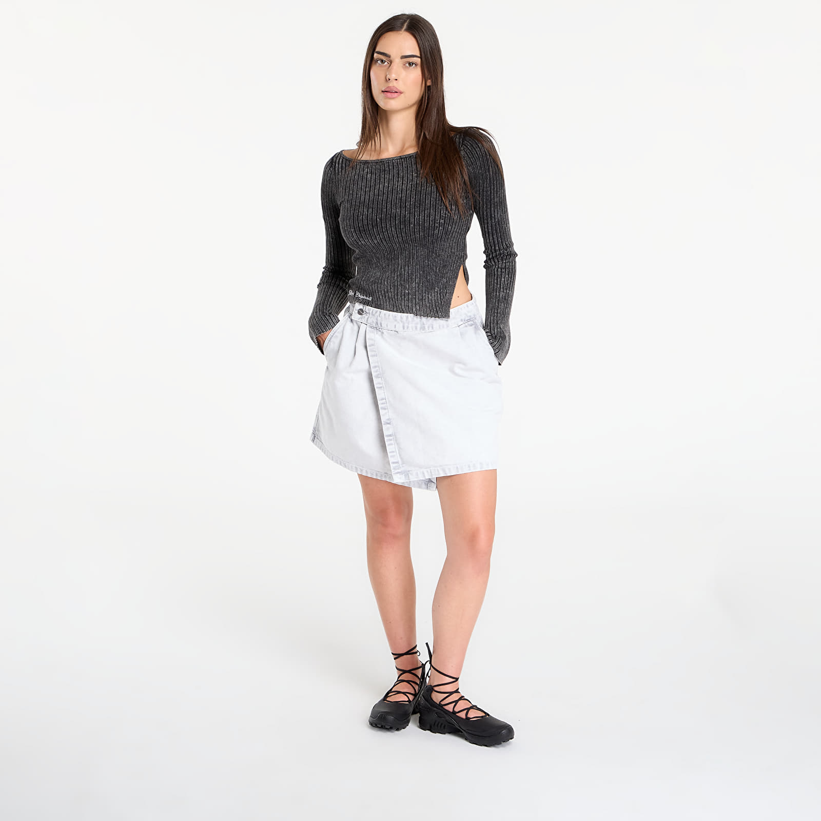 Nederdele til kvinder Carhartt WIP W' Emery Skirt Black Chalk Wash