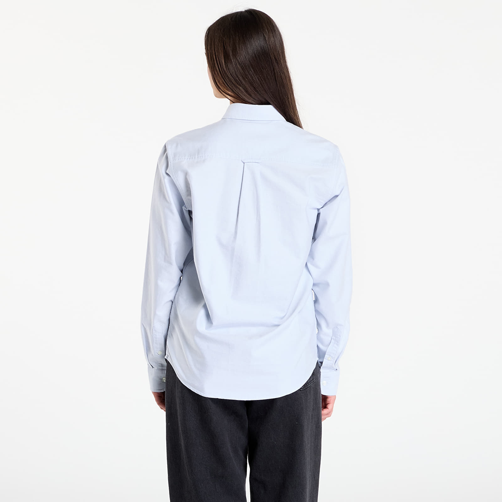 Men's shirts Carhartt WIP L/S C-Logo Shirt Blue Fog/ White