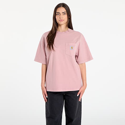 T-shirt Carhartt WIP S/S Hudson Pocket T-Shirt UNISEX Daphne Chalk Wash